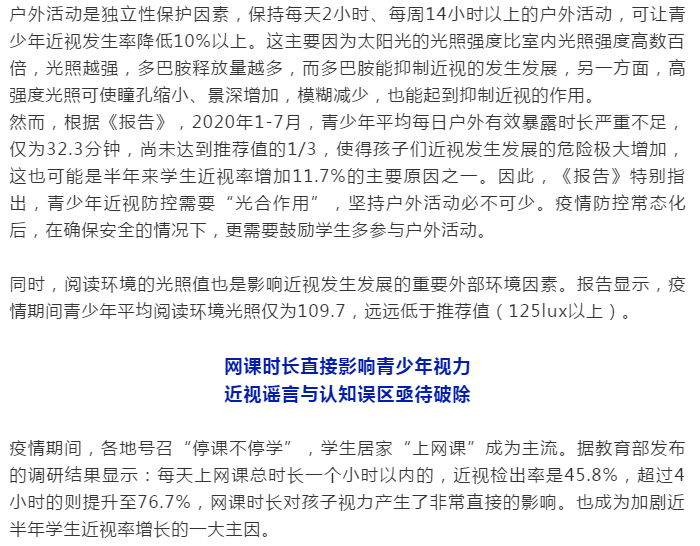 2020中国青少年近视防控大数据报告重磅发布插图(4)
