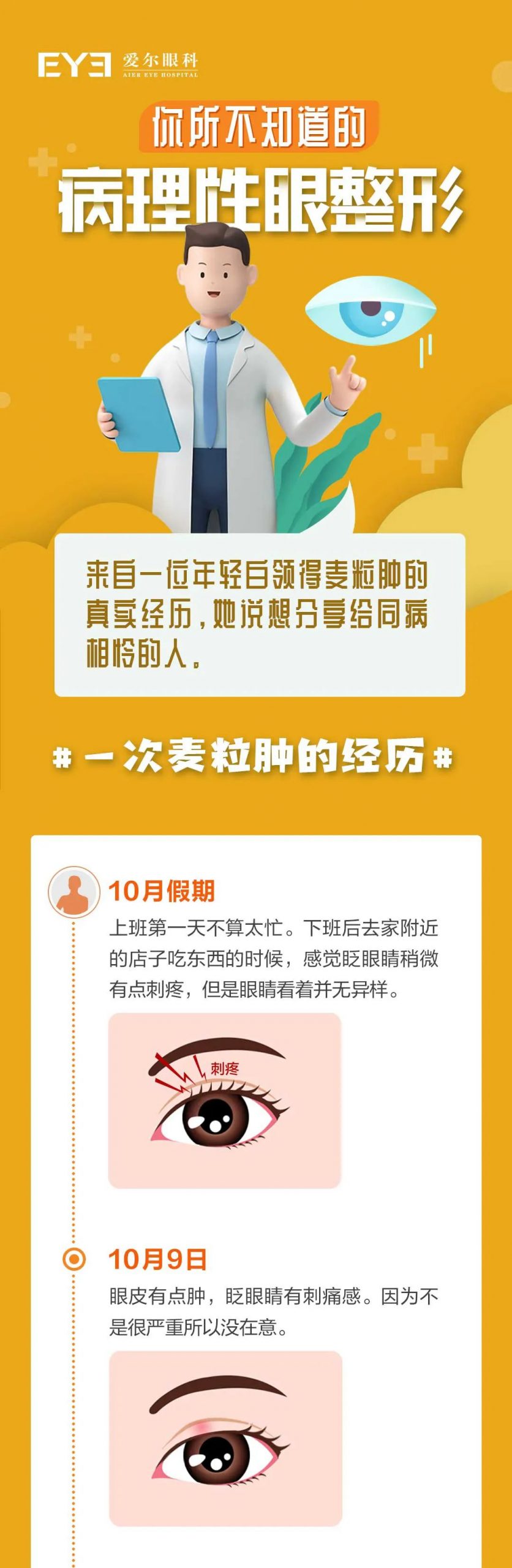 眼睛长了颗“痘”，因为它差点毁了容！