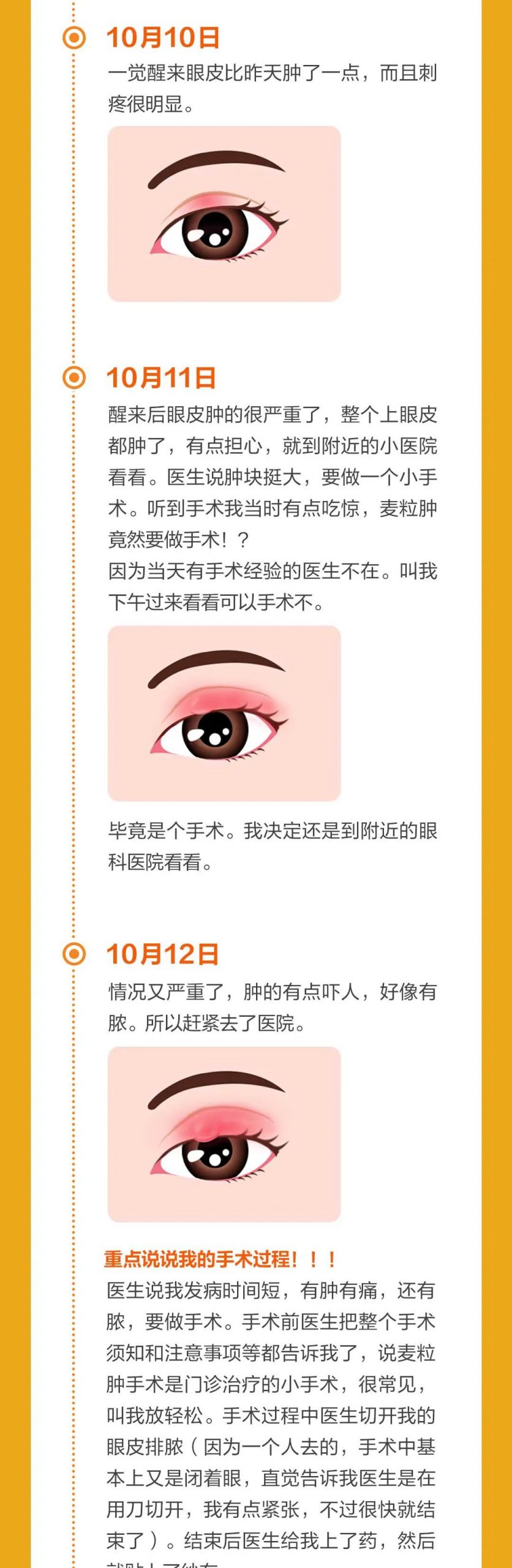 眼睛长了颗“痘”，因为它差点毁了容！