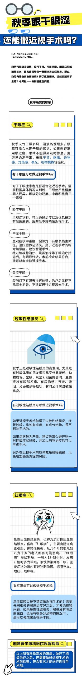 秋季眼干眼涩，还能做近视手术吗？插图