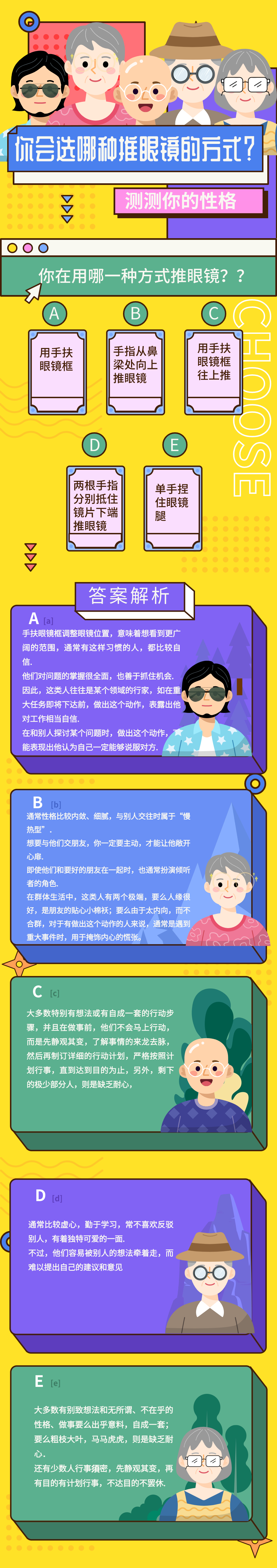 据说近视的人…推眼镜的手法决定了自己的性格…插图